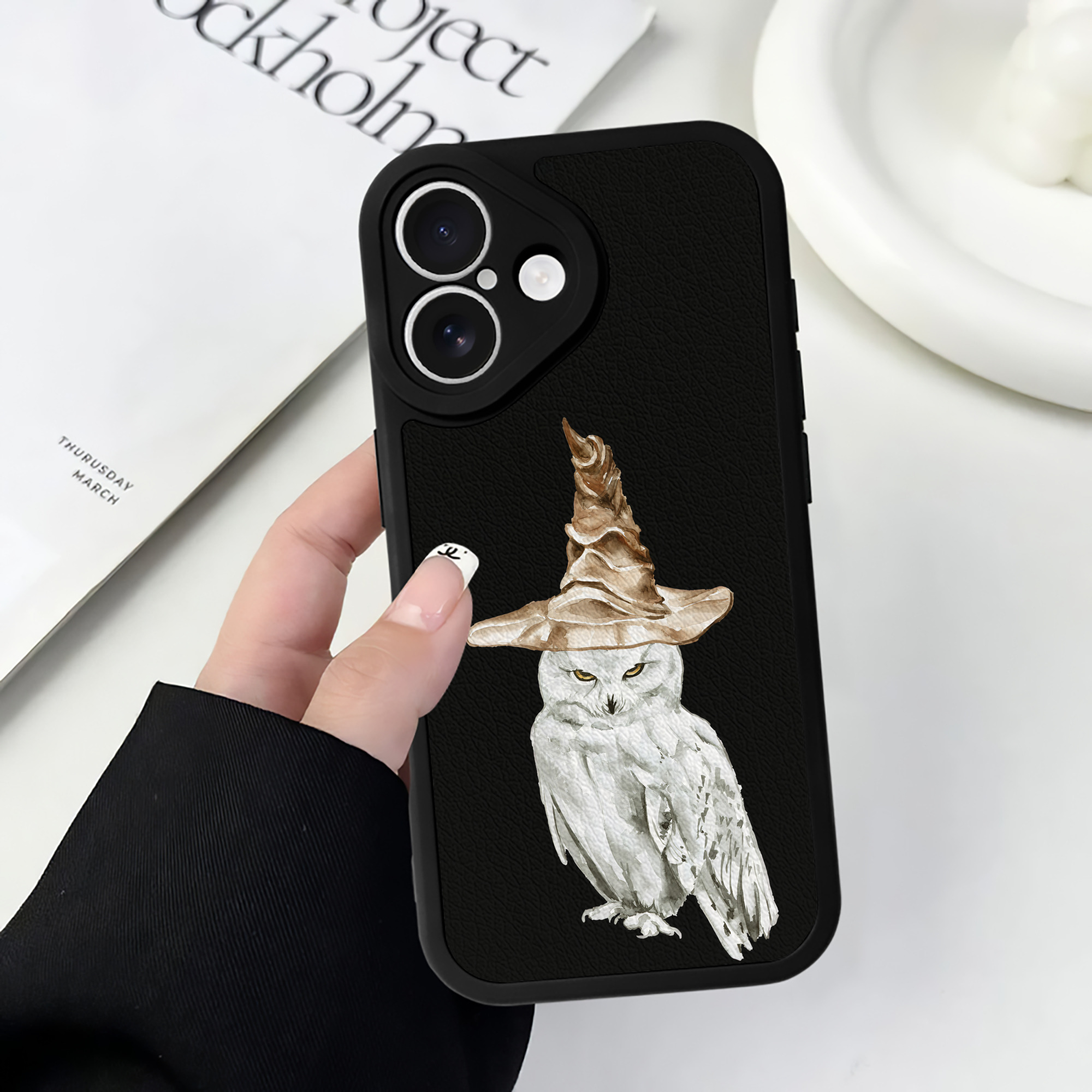 （画像用） Harry Potter ハリー・ポッターシリーズ 【iPhone 16シリーズ対応】シリコンスマホケース（レザー調） 材質：シリコン